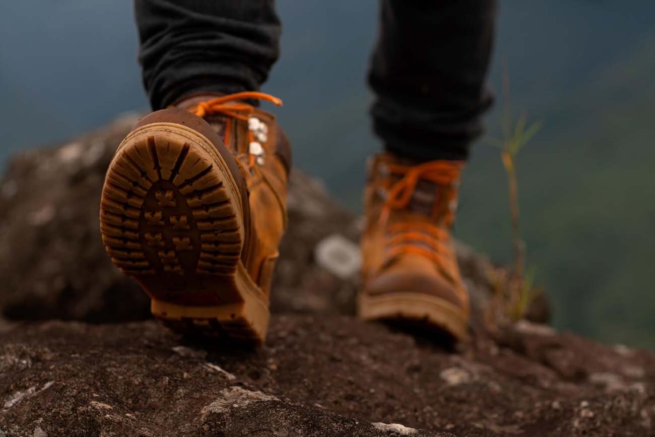 Hiking Boots on Trail